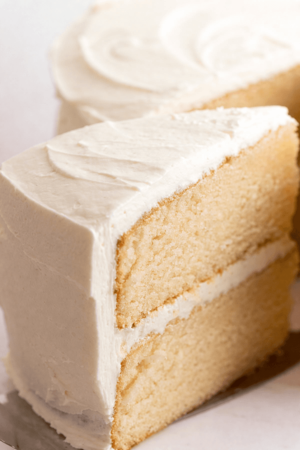 Fresh vanilla birthday cake base with buttercream frosting, baked in Bali